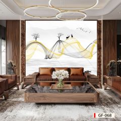 BST160 - TẤM ỐP TƯỜNG PVC - VÁCH TRANG TRÍ - TẤM ỐP TRANG TRÍ PHÒNG KHÁCH, VÁCH TIVI - TẤM ỐP VÂN ĐÁ TRỪU TƯỢNG