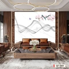 973 - TẤM ỐP TƯỜNG PVC - VÁCH TRANG TRÍ - TẤM ỐP TRANG TRÍ PHÒNG KHÁCH, VÁCH TIVI - TẤM ỐP VÂN ĐÁ TRỪU TƯỢNG | MÃ GF-069