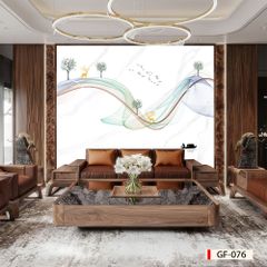978 - TẤM ỐP TƯỜNG PVC - VÁCH TRANG TRÍ - TẤM ỐP TRANG TRÍ PHÒNG KHÁCH, VÁCH TIVI - TẤM ỐP VÂN ĐÁ TRỪU TƯỢNG | MÃ GF-076