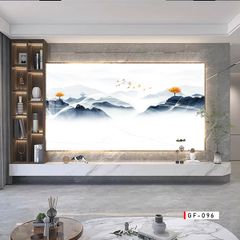 TRANH PVC ỐP TƯỜNG - VÁCH TRANG TRÍ TIVI PHÒNG KHÁCH - LỄ TÂN - TRANH VÂN ĐÁ PHONG CẢNH | MÃ GF-096