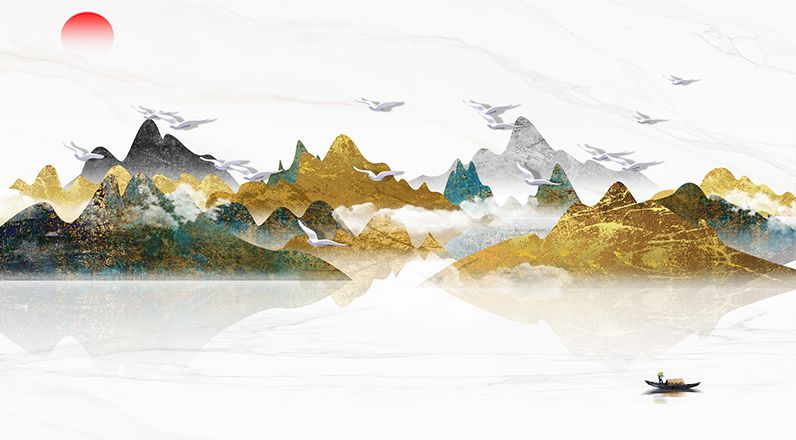 TRANH PVC ỐP TƯỜNG - VÁCH TRANG TRÍ TIVI PHÒNG KHÁCH - LỄ TÂN - TRANH VÂN ĐÁ PHONG CẢNH | MÃ GF-098