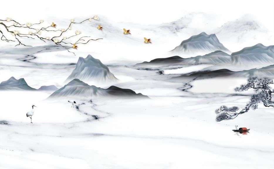 TRANH PVC ỐP TƯỜNG - VÁCH TRANG TRÍ PHÒNG KHÁCH - TRANH VÂN ĐÁ PHONG CẢNH | MÃ GF-330