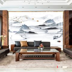 TRANH PVC ỐP TƯỜNG - VÁCH TRANG TRÍ PHÒNG KHÁCH - TRANH VÂN ĐÁ PHONG CẢNH | MÃ GF-330