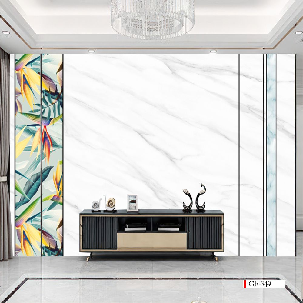 TRANH VẢI DÁN TƯỜNG 3D PHÒNG KHÁCH - TRANH DÁN TƯỜNG HIỆN ĐẠI | GF-349