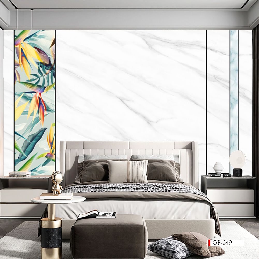 TRANH VẢI DÁN TƯỜNG 3D PHÒNG KHÁCH - TRANH DÁN TƯỜNG HIỆN ĐẠI | GF-349