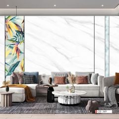 TRANH VẢI DÁN TƯỜNG 3D PHÒNG KHÁCH - TRANH DÁN TƯỜNG HIỆN ĐẠI | GF-349