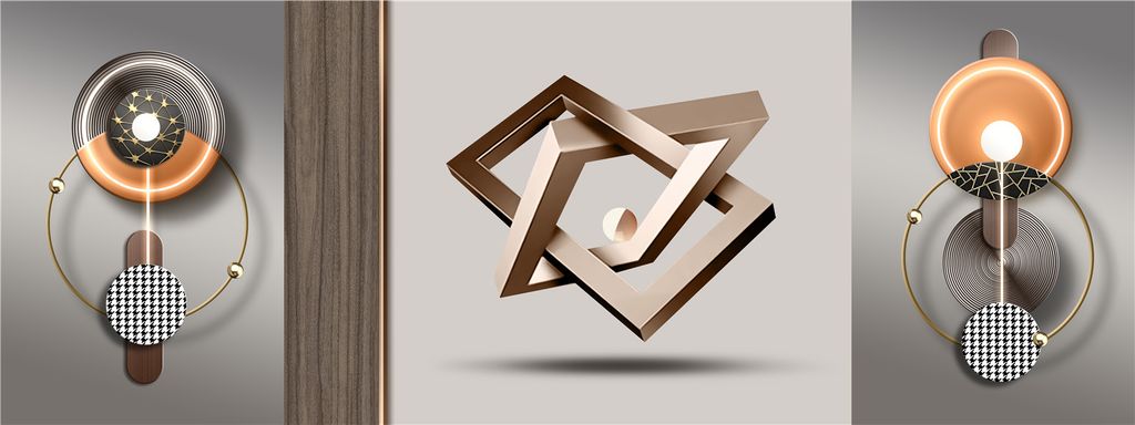 TRANH TREO PHÒNG KHÁCH HIỆN ĐẠI TRỪU TƯỢNG - TRANH GHÉP BỘ 3 BỨC | MÃ H-142