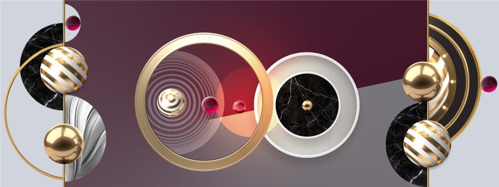 TRANH TREO PHÒNG KHÁCH HIỆN ĐẠI TRỪU TƯỢNG - TRANH GHÉP BỘ 3 BỨC | MÃ H-143