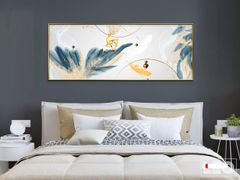 TRANH TREO PHÒNG NGỦ KHỔ LỚN - TRANH LÔNG VŨ | MÃ H-190