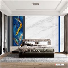 BST129 - TRANH DÁN TƯỜNG 3D - PHÒNG NGỦ - PHONG CÁCH HIỆN ĐẠI - KHỔ LỚN