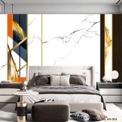 TRANH VẢI DÁN TƯỜNG 3D PHÒNG KHÁCH - TRANH DÁN TƯỜNG HIỆN ĐẠI | MÃ HH-004