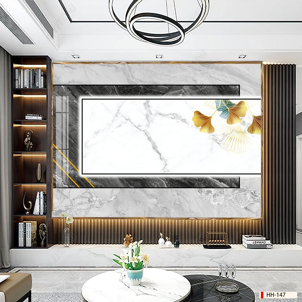 TRANH VẢI DÁN TƯỜNG 3D PHÒNG KHÁCH - TRANH DÁN TƯỜNG HIỆN ĐẠI | HH-147