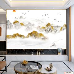 TRANH PVC ỐP TƯỜNG - VÁCH TRANG TRÍ PHÒNG KHÁCH - TRANH VÂN ĐÁ PHONG CẢNH | MÃ HH-171