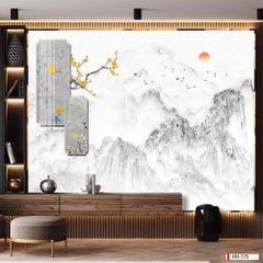 TRANH PVC ỐP TƯỜNG - VÁCH TRANG TRÍ PHÒNG KHÁCH - TRANH VÂN ĐÁ PHONG CẢNH | MÃ HH-175