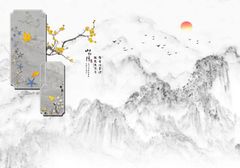 TRANH PVC ỐP TƯỜNG - VÁCH TRANG TRÍ PHÒNG KHÁCH - TRANH VÂN ĐÁ PHONG CẢNH | MÃ HH-175