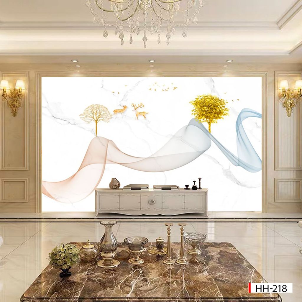 BST165- TẤM ỐP PVC VÂN ĐÁ HIỆN ĐẠI KẾT HỢP - TẤM ỐP VÁCH TIVI, PHÒNG KHÁCH