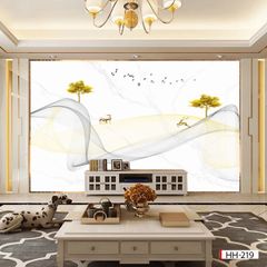 BST165- TẤM ỐP PVC VÂN ĐÁ HIỆN ĐẠI KẾT HỢP - TẤM ỐP VÁCH TIVI, PHÒNG KHÁCH