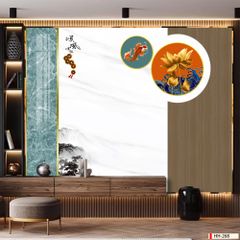 TRANH VẢI DÁN TƯỜNG 3D PHÒNG KHÁCH - TRANH DÁN TƯỜNG HIỆN ĐẠI | HH-268
