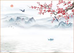 TRANH VẢI DÁN TƯỜNG 3D PHÒNG KHÁCH - TRANH HOA 3D | MÃ HH-341