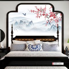 TRANH VẢI DÁN TƯỜNG 3D PHÒNG KHÁCH - TRANH HOA 3D | MÃ HH-341