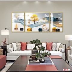 TRANH TREO TƯỜNG PHÒNG KHÁCH - TRANH HƯƠU TÀI LỘC | MÃ HQ-055