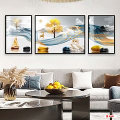 TRANH TREO TƯỜNG PHÒNG KHÁCH - TRANH HƯƠU TÀI LỘC | MÃ HQ-055