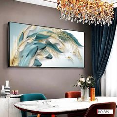 BST81 - TRANH TREO TƯỜNG - TRANG TRÍ PHÒNG KHÁCH, SAU SOFA, PHÒNG NGỦ - CHỦ ĐỀ LÔNG VŨ, THIÊN NGA, LÁ BẠCH QUẢ - KHỔ LỚN