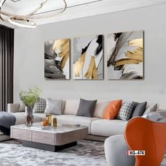 TRANH TREO TƯỜNG PHÒNG ĂN - PHÒNG KHÁCH - TRANH TĨNH VẬT GHÉP BỘ 3 BỨC | MÃ HQ-474