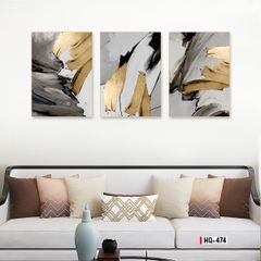 TRANH TREO TƯỜNG PHÒNG ĂN - PHÒNG KHÁCH - TRANH TĨNH VẬT GHÉP BỘ 3 BỨC | MÃ HQ-474