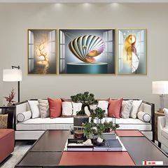 TRANH TREO PHÒNG KHÁCH HIỆN ĐẠI TRỪU TƯỢNG - TRANH GHÉP BỘ 3 BỨC | MÃ HQ-588