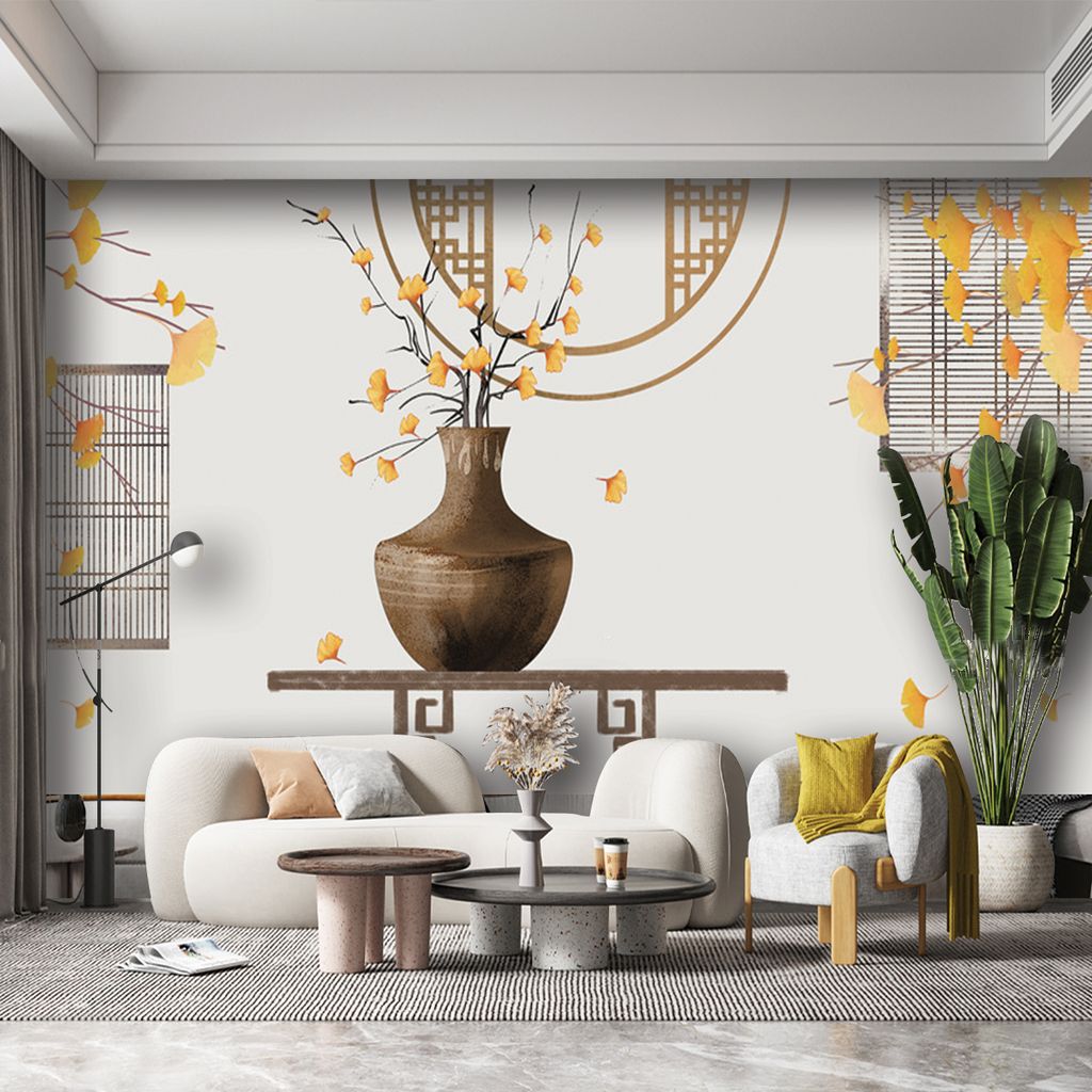 TRANH VẢI DÁN TƯỜNG 3D - TRANH VẢI NHÀ HÀNG - KHÁCH SẠN - CÀ PHÊ | MÃ J-091