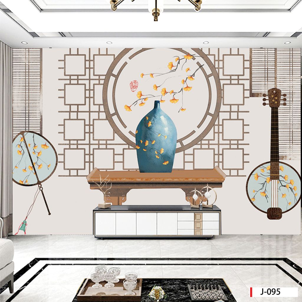 TRANH VẢI DÁN TƯỜNG 3D - TRANH VẢI NHÀ HÀNG - KHÁCH SẠN - CÀ PHÊ | MÃ J-095
