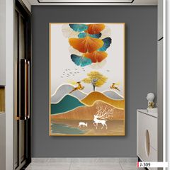 TRANH TREO CẦU THANG - CHIẾU NGHỈ - LỐI ĐI - KHUNG HỢP KIM | MÃ J-309