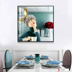 TRANH TREO PHÒNG ĂN - TRANH TREO TƯỜNG KHUNG HỢP KIM | MÃ J-471