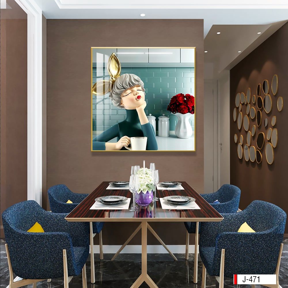 TRANH TREO PHÒNG ĂN - TRANH TREO TƯỜNG KHUNG HỢP KIM | MÃ J-471