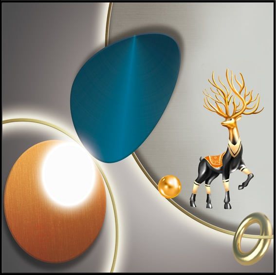 TRANH TREO PHÒNG ĂN - TRANH TRỪU TƯỢNG HIỆN ĐẠI | MÃ J-477