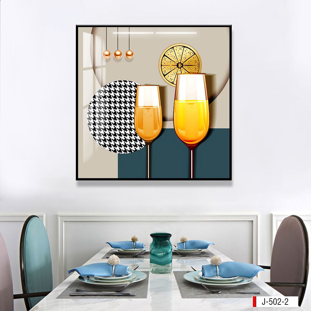 TRANH TREO PHÒNG ĂN - TRANH TREO TƯỜNG KHUNG HỢP KIM | MÃ J-502-2