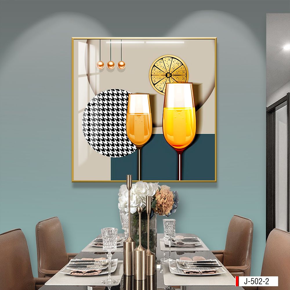 TRANH TREO PHÒNG ĂN - TRANH TREO TƯỜNG KHUNG HỢP KIM | MÃ J-502-2