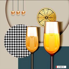 TRANH TREO PHÒNG ĂN - TRANH TREO TƯỜNG KHUNG HỢP KIM | MÃ J-502-2