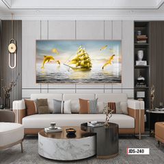 TRANH TREO TƯỜNG PHÒNG KHÁCH - TRANH THUẬN BUỒM XUÔI GIÓ KHỔ LỚN | MÃ JDS-240