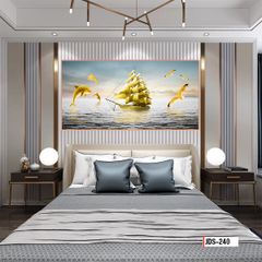 TRANH TREO TƯỜNG PHÒNG KHÁCH - TRANH THUẬN BUỒM XUÔI GIÓ KHỔ LỚN | MÃ JDS-240