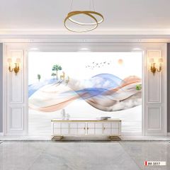 BST160 - TẤM ỐP VÂN ĐÁ HIỆN ĐẠI KẾT HỢP - VÁCH TIVI, PHÒNG KHÁCH