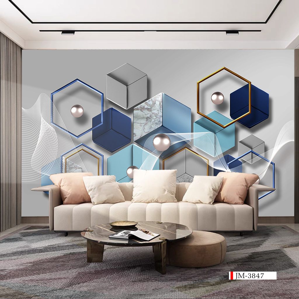 TRANH VẢI DÁN TƯỜNG 3D NHÀ HÀNG, CAFE , LỄ TÂN - TRANH DÁN TƯỜNG TROPICAL NHIỆT ĐỚI | MÃ JM-3847