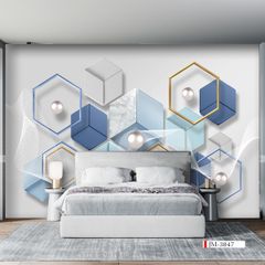 TRANH VẢI DÁN TƯỜNG 3D - TRANH DÁN TƯỜNG HIỆN ĐẠI | JM-3847