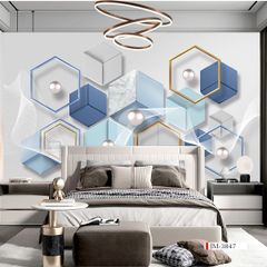 TRANH VẢI DÁN TƯỜNG 3D - TRANH DÁN TƯỜNG HIỆN ĐẠI | JM-3847
