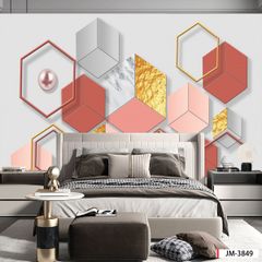 228 TRANH DÁN TƯỜNG 3D -TRANH DÁN PHÒNG NGỦ HIỆN ĐẠI TRỪU TƯỢNG- TRANH DÁN PHÒNG KHÁCH SAU SOFA | MÃ TRANH jm-3848