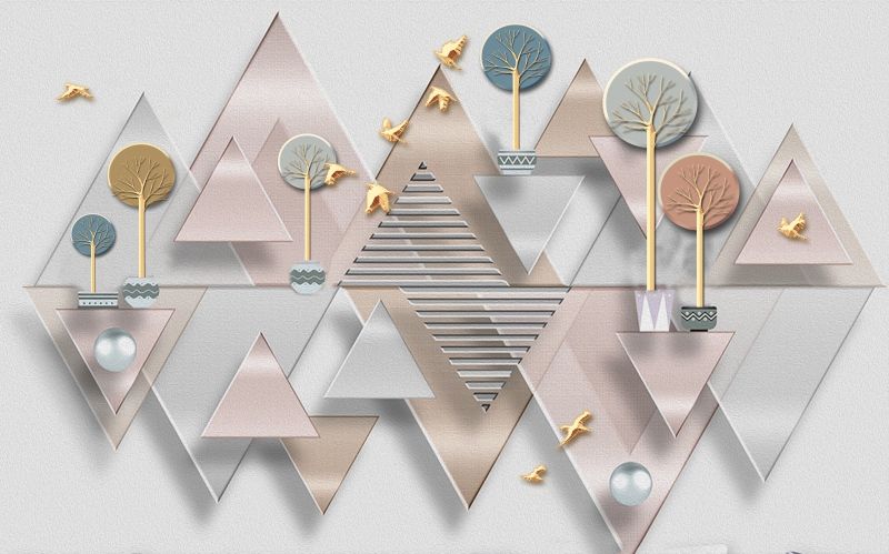 230 TRANH DÁN TƯỜNG 3D -TRANH DÁN PHÒNG NGỦ HIỆN ĐẠI TRỪU TƯỢNG- TRANH DÁN PHÒNG KHÁCH SAU SOFA | MÃ TRANH jm-3855