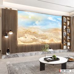 206 TẤM PVC ỐP TƯỜNG - TẤM ỐP TRANG TRÍ PHÒNG KHÁCH, VÁCH TIVI - TẤM ỐP VÂN ĐÁ PHONG CẢNH | MÃ JM -3914