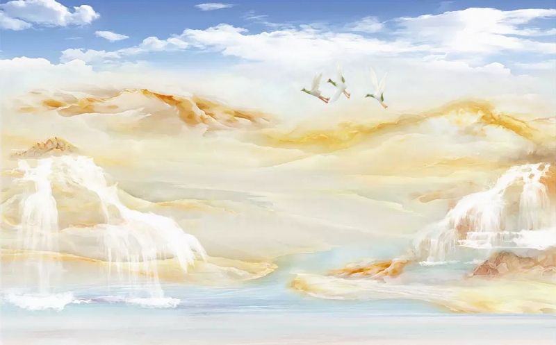 207 TẤM PVC ỐP TƯỜNG - TẤM ỐP TRANG TRÍ PHÒNG KHÁCH, VÁCH TIVI - TẤM ỐP VÂN ĐÁ PHONG CẢNH | MÃ JM -3915