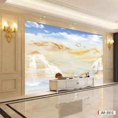 207 TẤM PVC ỐP TƯỜNG - TẤM ỐP TRANG TRÍ PHÒNG KHÁCH, VÁCH TIVI - TẤM ỐP VÂN ĐÁ PHONG CẢNH | MÃ JM -3915